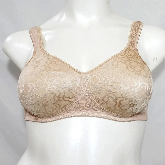 44DD Playtex 18 Hour Lift‎ & Support Wire Free Bra Nude - Picture 1 of 4